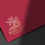 haruki threads logo mockup