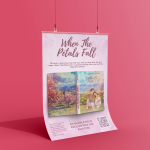 when the petals fall poster mockup